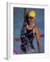 Portrait of Female Swimmer-null-Framed Photographic Print