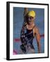 Portrait of Female Swimmer-null-Framed Photographic Print