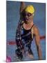 Portrait of Female Swimmer-null-Mounted Photographic Print