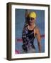 Portrait of Female Swimmer-null-Framed Photographic Print