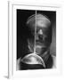 Portrait of Fencer Wearing Sabre Mask-Andreas Feininger-Framed Photographic Print