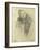 Portrait of Feodor Chaliapin, 1888 (Pencil on Paper)-Ilya Efimovich Repin-Framed Giclee Print