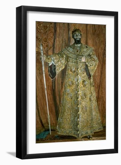 Portrait of Feodor Ivanovich Chaliapin (1873-1938) as Boris Godunov, 1912-Aleksandr Jakovlevic Golovin-Framed Giclee Print