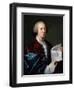 Portrait of Ferdinand Berthoud Holding a Parchment-Joseph Siffred Duplessis-Framed Giclee Print