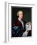 Portrait of Ferdinand Berthoud Holding a Parchment-Joseph Siffred Duplessis-Framed Giclee Print