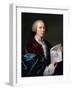 Portrait of Ferdinand Berthoud Holding a Parchment-Joseph Siffred Duplessis-Framed Giclee Print