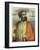 Portrait of Ferdinand Magellan (1480 - 1521) with Navigational Instruments. (Colour Litho.)-Andre Thevet-Framed Giclee Print