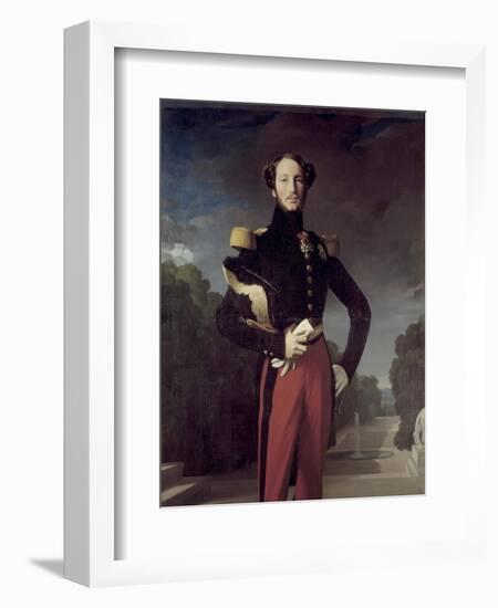 Portrait of Ferdinand Philippe, Duke of Orleans, by Jean-Auguste-Dominique Ingres-null-Framed Giclee Print