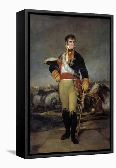 Portrait of Ferdinand VII by Francisco De Goya-null-Framed Stretched Canvas