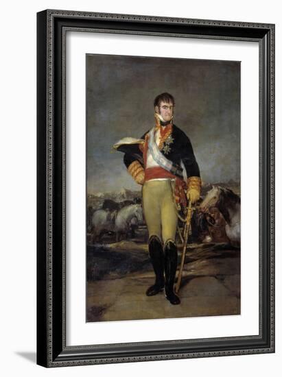 Portrait of Ferdinand VII by Francisco De Goya-null-Framed Giclee Print