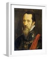 Portrait of Fernando Alvarez De Toledo, Duke of Alba-Willem Key-Framed Art Print