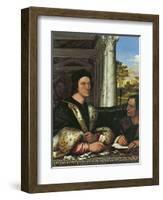 Portrait of Ferry Carondelet (1473-152), with His Secretary-Sebastiano del Piombo-Framed Giclee Print