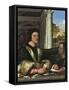 Portrait of Ferry Carondelet (1473-152), with His Secretary-Sebastiano del Piombo-Framed Stretched Canvas