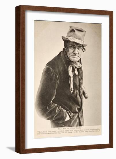 Portrait of Fictional Character Bill Skyes-null-Framed Giclee Print