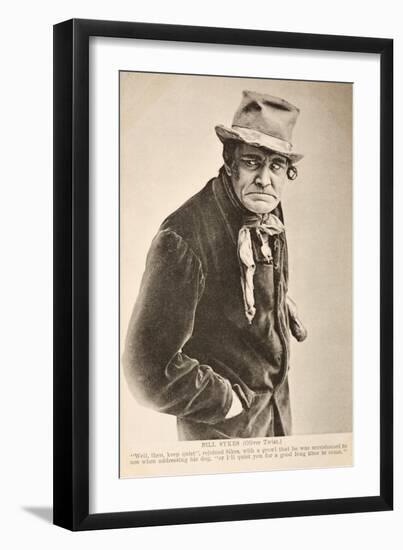 Portrait of Fictional Character Bill Skyes-null-Framed Giclee Print