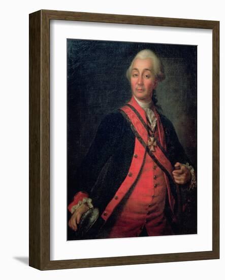 Portrait of Field Marshal Generalissimo, Count Aleksandr Vasilievich Suvorov-Dmitri Grigor'evich Levitsky-Framed Giclee Print