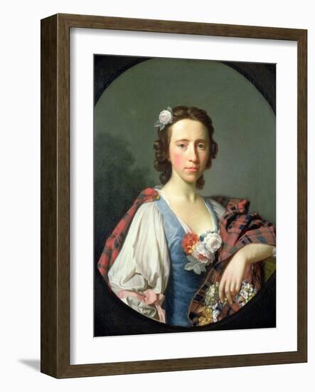 Portrait of Flora Macdonald, 18th Century-Allan Ramsay-Framed Giclee Print