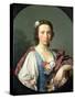 Portrait of Flora Macdonald, 18th Century-Allan Ramsay-Stretched Canvas