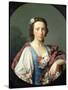 Portrait of Flora Macdonald, 18th Century-Allan Ramsay-Stretched Canvas