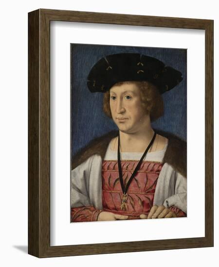 Portrait of Floris Van Egmond, Count of Buren En Leerdam-Jan Gossaert-Framed Art Print