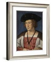 Portrait of Floris Van Egmond, Count of Buren En Leerdam-Jan Gossaert-Framed Art Print