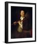 Portrait of Flutist-Alexis Grimou-Framed Giclee Print