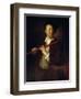 Portrait of Flutist-Alexis Grimou-Framed Giclee Print