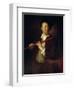 Portrait of Flutist-Alexis Grimou-Framed Giclee Print