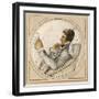 Portrait of Ford Madox Brown (Watercolour over Graphite with Pen and Blue Ink on Off-White Paper)-John Everett Millais-Framed Giclee Print