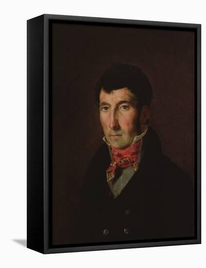 Portrait of Fougerat (Oil on Canvas)-Ferdinand Victor Eugene Delacroix-Framed Stretched Canvas
