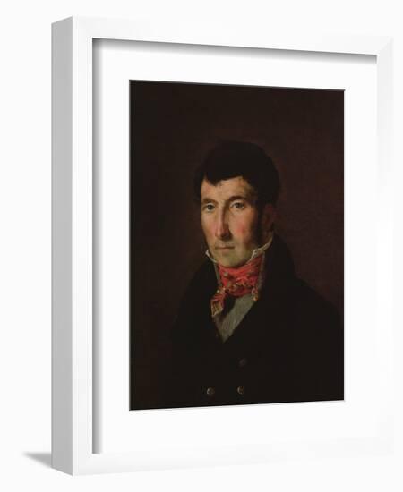 Portrait of Fougerat (Oil on Canvas)-Ferdinand Victor Eugene Delacroix-Framed Giclee Print