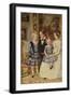 Portrait of Four Children of the Wyatt Family, the Girl Standing Being Mary Wyatt, the Boy beside H-John Everett Millais-Framed Giclee Print