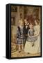 Portrait of Four Children of the Wyatt Family, the Girl Standing Being Mary Wyatt, the Boy beside H-John Everett Millais-Framed Stretched Canvas