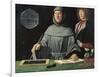 Portrait of Fra Luca Pacioli with a Pupil-Jacopo de'Barbari-Framed Art Print