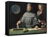 Portrait of Fra Luca Pacioli with a Pupil-Jacopo de'Barbari-Framed Stretched Canvas