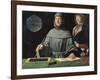 Portrait of Fra Luca Pacioli with a Pupil-Jacopo de'Barbari-Framed Art Print