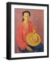 Portrait of Franca-Cavalli Emanuele-Framed Giclee Print