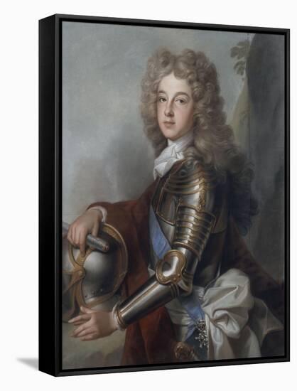 Portrait of France Philip, Duke of Anjou (1683-1746)-Joseph Vivien-Framed Stretched Canvas