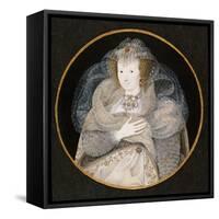 Portrait of Frances, Countess Howard-Isaac Oliver-Framed Stretched Canvas