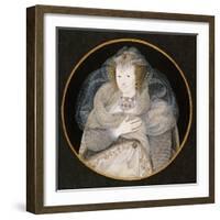 Portrait of Frances, Countess Howard-Isaac Oliver-Framed Giclee Print