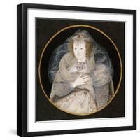 Portrait of Frances, Countess Howard-Isaac Oliver-Framed Giclee Print