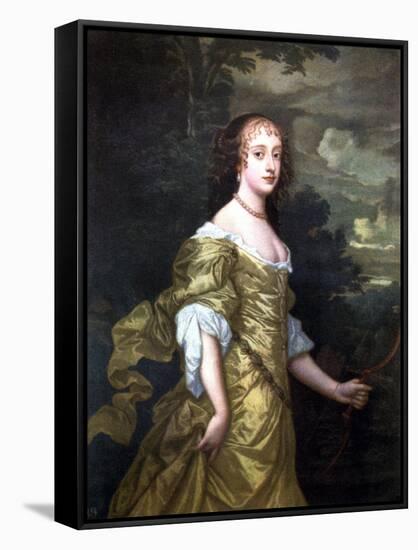 Portrait of Frances, Duchess of Richmond, C1662-1665-Peter Lely-Framed Stretched Canvas