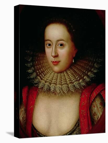 Portrait of Frances Howard (1590-1632) Countess of Somerset, circa 1615-William Larkin-Stretched Canvas