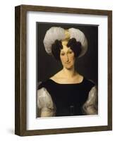 Portrait of Frances Majnoni D'Intignano Dell'Acquafredda-Francesco Hayez-Framed Giclee Print