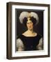 Portrait of Frances Majnoni D'Intignano Dell'Acquafredda-Francesco Hayez-Framed Giclee Print