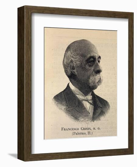 Portrait of Francesco Crispi-null-Framed Giclee Print