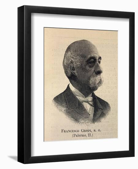 Portrait of Francesco Crispi-null-Framed Giclee Print