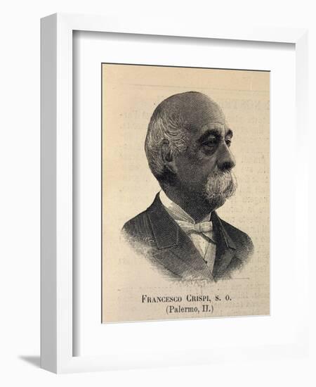 Portrait of Francesco Crispi-null-Framed Giclee Print