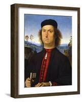 Portrait of Francesco Delle Opere, 1494-Perugino-Framed Giclee Print