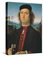 Portrait of Francesco delle Opere-Pietro Perugino-Stretched Canvas